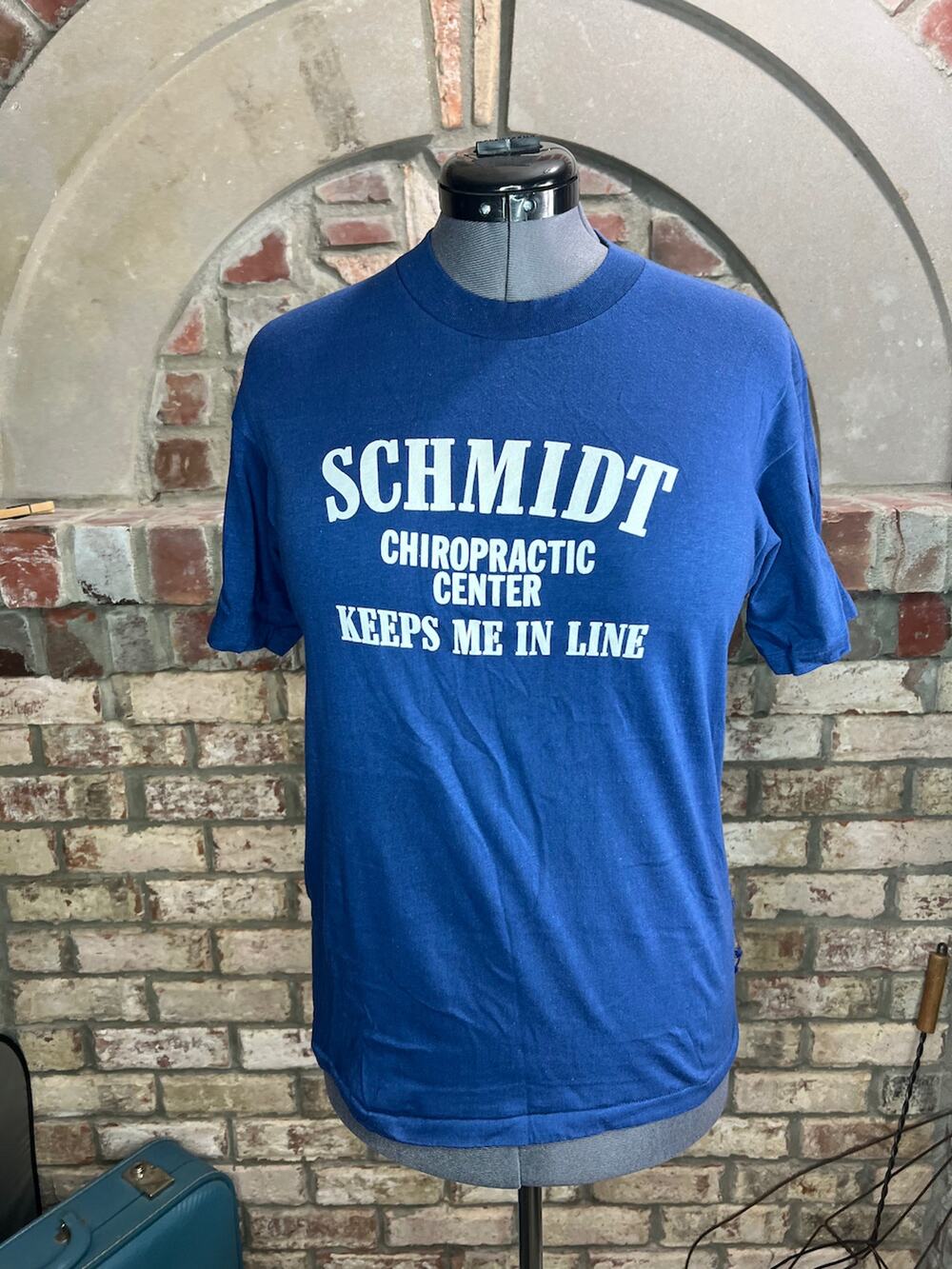 graphic Tshirt Schmidt Chiropractic enter keeps me in line vertebra spine
